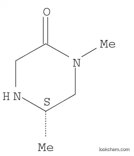 Molecular Structure of 1068149-94-9 ((S)-1,5-DIMETHYLPIPERAZIN-2-ONE)